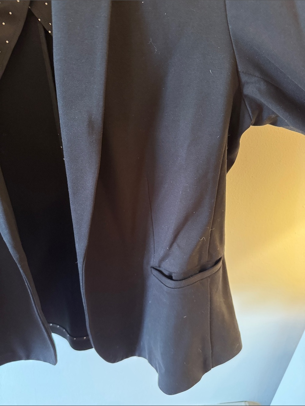 Old Navy Women's Black Single-Button Notch Lapel Stretch Blazer - Picture 9 of 10